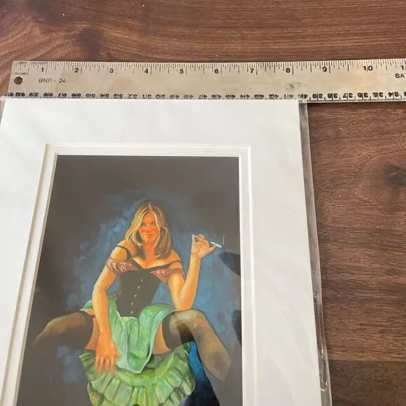 Alaska “good time girl” saloon oil painting 8x10 - Picture 5 of 5